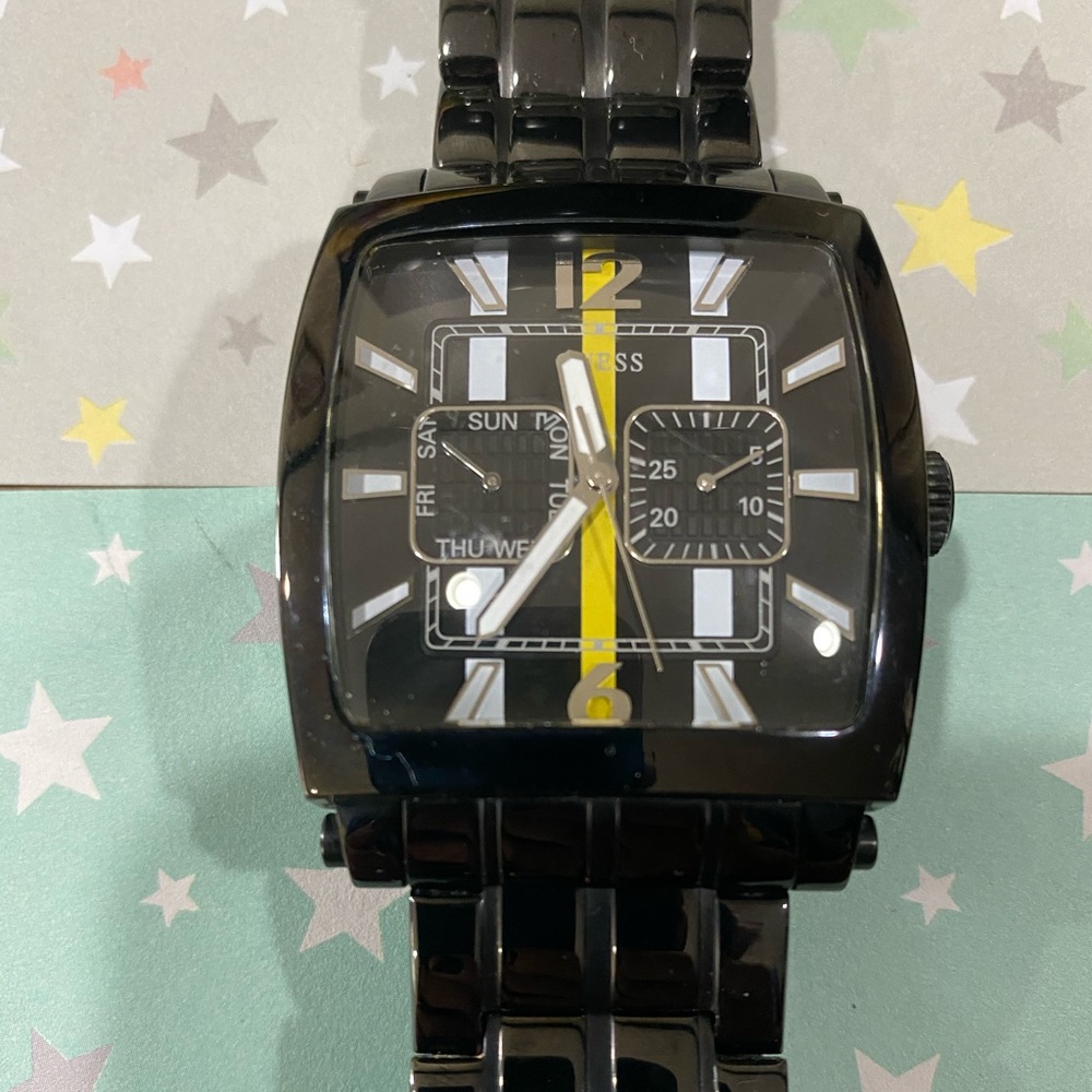 Guess black wrists watch